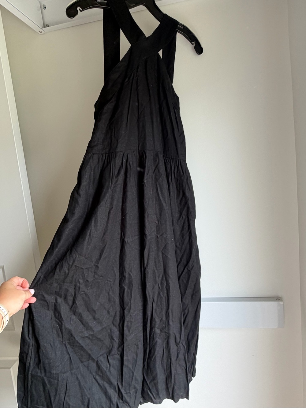 a new day Black Halter Maxi Dress